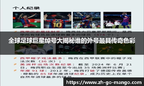全球足球巨星绰号大揭秘谁的外号最具传奇色彩